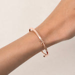 Tension Set Diamond Bangle 0.33ct G/SI Diamond in 9k Rose Gold - All Diamond