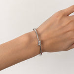 Tension Set Diamond Bangle 0.33ct G/SI Diamond in 9k White Gold - All Diamond