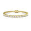 Tension Set Diamond Tennis Bracelet 3.00ct G/SI in 18k Yellow Gold - All Diamond