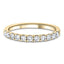 11 Stone Half Eternity Ring 0.40ct G/SI Diamonds in 18k Yellow Gold - All Diamond