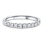 11 Stone Half Eternity Ring 0.40ct G/SI Diamonds in Platinum - All Diamond