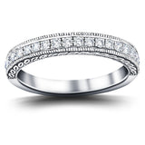 13 Stone Diamond Half Eternity Ring 0.50ct G/SI Diamonds 18k White Gold - All Diamond