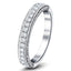 13 Stone Diamond Half Eternity Ring 0.50ct G/SI Diamonds 18k White Gold