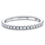 13 Stone Half Eternity Ring 0.60ct G/SI Diamonds in 18k White Gold - All Diamond