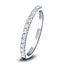 14 Stone Half Eternity Ring 0.35ct G/SI Diamonds in 18k White Gold 2.0mm