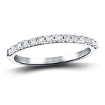 14 Stone Half Eternity Ring 0.35ct G/SI Diamonds in 18k White Gold 2.0mm - All Diamond