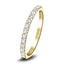 14 Stone Half Eternity Ring 0.35ct G/SI Diamonds in 18k Yellow Gold 2.0mm
