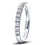 14 Stone Half Eternity Ring 1.00ct G/SI Diamonds in 18k White Gold