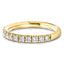 14 Stone Half Eternity Ring 1.00ct G/SI Diamonds in 18k Yellow Gold - All Diamond