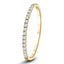 15 Stone Half Eternity Ring 0.20ct G/SI Diamonds in 18k Yellow Gold