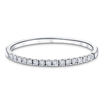 15 Stone Half Eternity Ring 0.20ct G/SI Diamonds in Platinum - All Diamond