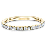 15 Stone Half Eternity Ring 0.45ct G/SI Diamonds in 18k Yellow Gold - All Diamond