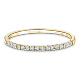 16 Stone Half Eternity Ring 0.15ct G/SI Diamonds in 18k Yellow Gold - All Diamond