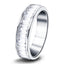 17 Baguette Diamonds Half Eternity Ring 2.80ct 18k White Gold 7.9mm