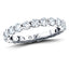 17 Stone Full Eternity Ring 3.30ct G/SI Diamonds in 18k White Gold - All Diamond