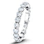 17 Stone Full Eternity Ring 3.30ct G/SI Diamonds in 18k White Gold