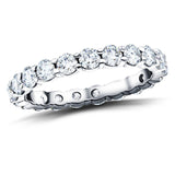 17 Stone Full Eternity Ring 3.30ct G/SI Diamonds in Platinum - All Diamond