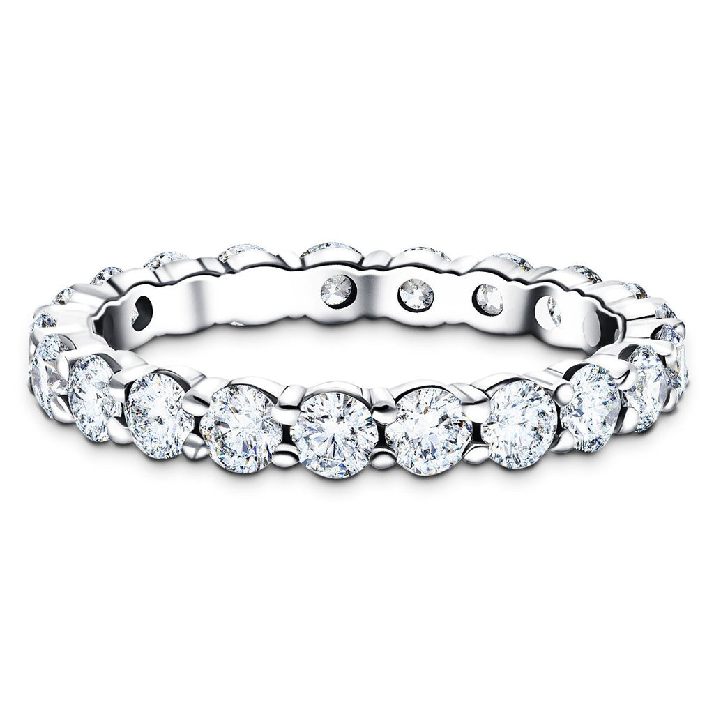 17 Stone Full Eternity Ring 3.30ct G/SI Diamonds in Platinum - All Diamond