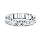 17 Stone Full Eternity Ring 4.00ct G/SI Diamonds In 18k White Gold - All Diamond