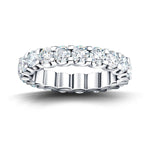 17 Stone Full Eternity Ring 4.00ct G/SI Diamonds In 18k White Gold - All Diamond