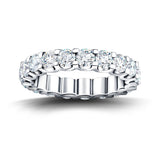 17 Stone Full Eternity Ring 4.00ct G/SI Diamonds In Platinum - All Diamond