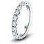 17 Stone Full Eternity Ring 4.11ct G/SI Diamonds In 18k White Gold