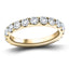 17 Stone Full Eternity Ring 4.11ct G/SI Diamonds In 18k Yellow Gold - All Diamond