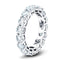 17 Stone Full Eternity Ring 4.20ct G/SI Diamonds In 18k White Gold