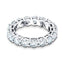 17 Stone Full Eternity Ring 4.20ct G/SI Diamonds In Platinum - All Diamond