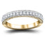 18 Stone Diamond Half Eternity Ring 0.30ct G/SI Diamonds 18k Yellow Gold - All Diamond