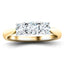 18k Yellow Gold 1.20ct G/SI Diamond Three Stone Ring - All Diamond