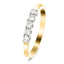 18k Yellow Gold 5 Stone Diamond Eternity Ring 0.33ct in G/SI Quality