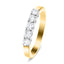 18k Yellow Gold 5 Stone Diamond Eternity Ring 0.50ct in G/SI Quality