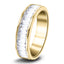 19 Baguette Diamonds Half Eternity Ring 1.00ct 18k Yellow Gold 5.0mm