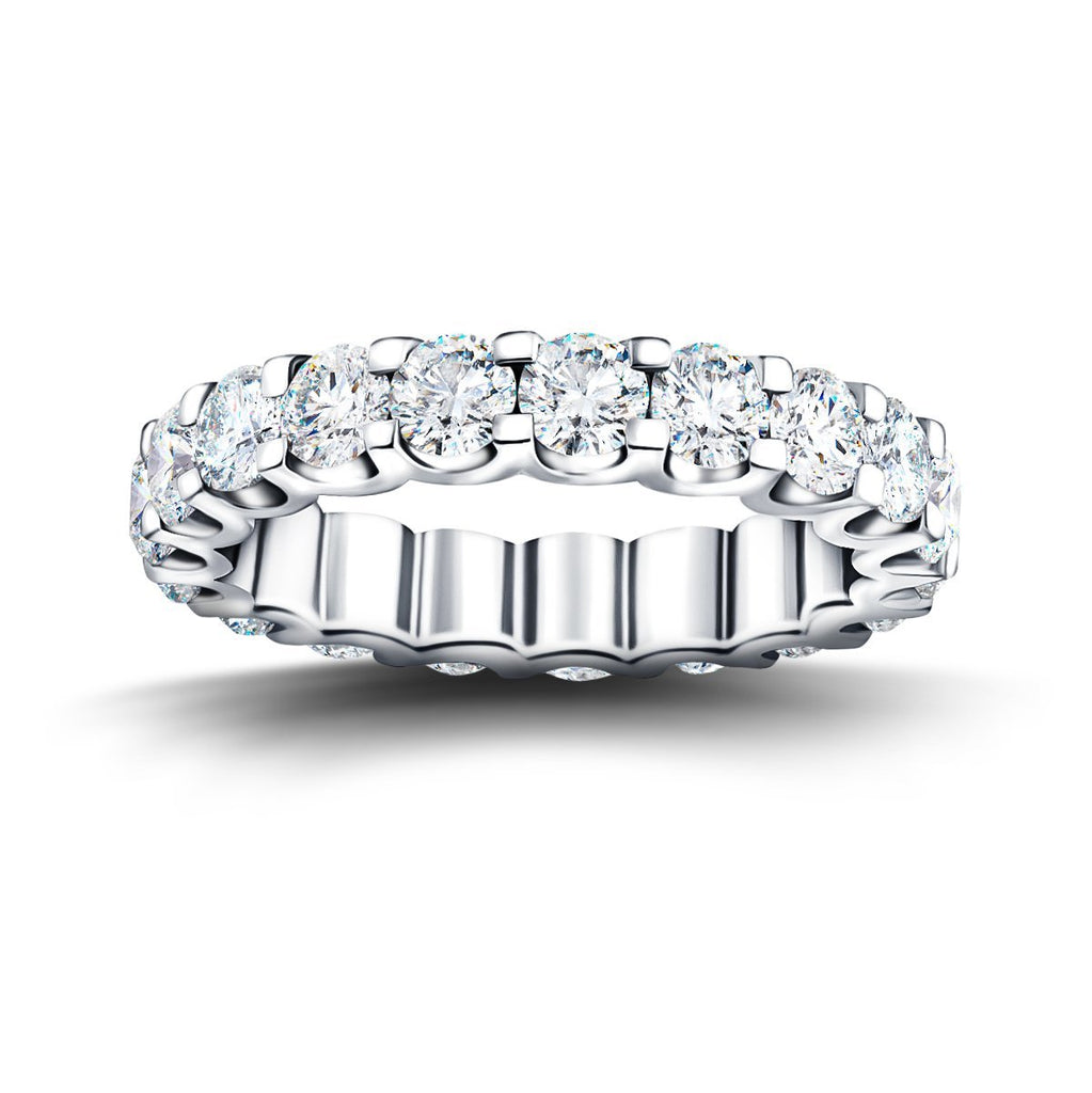 19 Stone Full Eternity Ring 3.00ct G/SI Diamonds In Platinum - All Diamond
