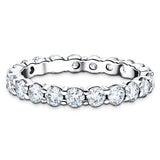 21 Stone Full Eternity Ring 2.00ct G/SI Diamonds in Platinum - All Diamond