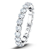 21 Stone Full Eternity Ring 2.00ct G/SI Diamonds in Platinum - All Diamond