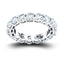 21 Stone Full Eternity Ring 2.55ct G/SI Diamonds In Platinum - All Diamond