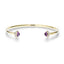 2.20ct Amethyst and Diamond Torque Bangle in 9k Yellow Gold