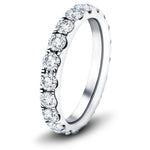 23 Stone Full Eternity Ring 1.50ct G/SI Diamonds In 18k White Gold - All Diamond