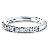 24 Stone Half Eternity Ring 0.25ct G/SI Diamonds in 18k White Gold - All Diamond