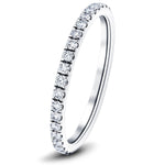 28 Stone Full Eternity Ring 1.00ct G/SI Diamonds In Platinum - All Diamond