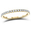 30 Stone Full Eternity Ring 0.75ct G/SI Diamonds In 18k Yellow Gold - All Diamond