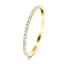 32 Stone Half Eternity Ring 0.17ct G/SI Diamonds in 18k Yellow Gold
