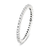 40 Stone Full Eternity Ring 0.50ct G/SI Diamonds in 18k White Gold - All Diamond