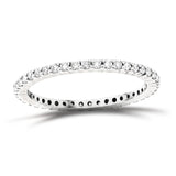 40 Stone Full Eternity Ring 0.50ct G/SI Diamonds in 18k White Gold - All Diamond