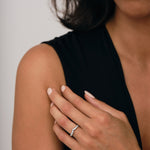 7 Stone Diamond Wishbone Ring 0.50ct G/SI Diamonds In 18k White Gold - All Diamond