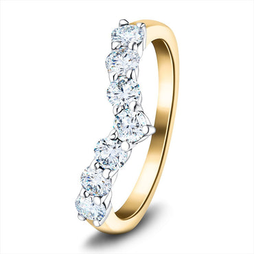 Diamond Wishbone Rings | All Diamond.co.uk