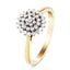 9k Yellow Gold Diamond Cluster Ring 0.25ct G/SI Quality