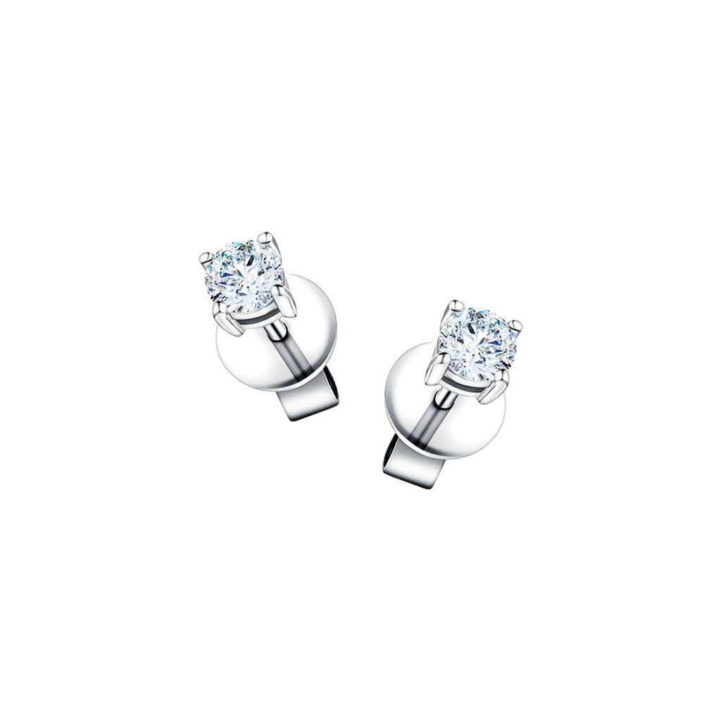 18k Gold And Certified Diamond Earrings - 1,542 For Sale on 1stDibs | 18k  diamond earring